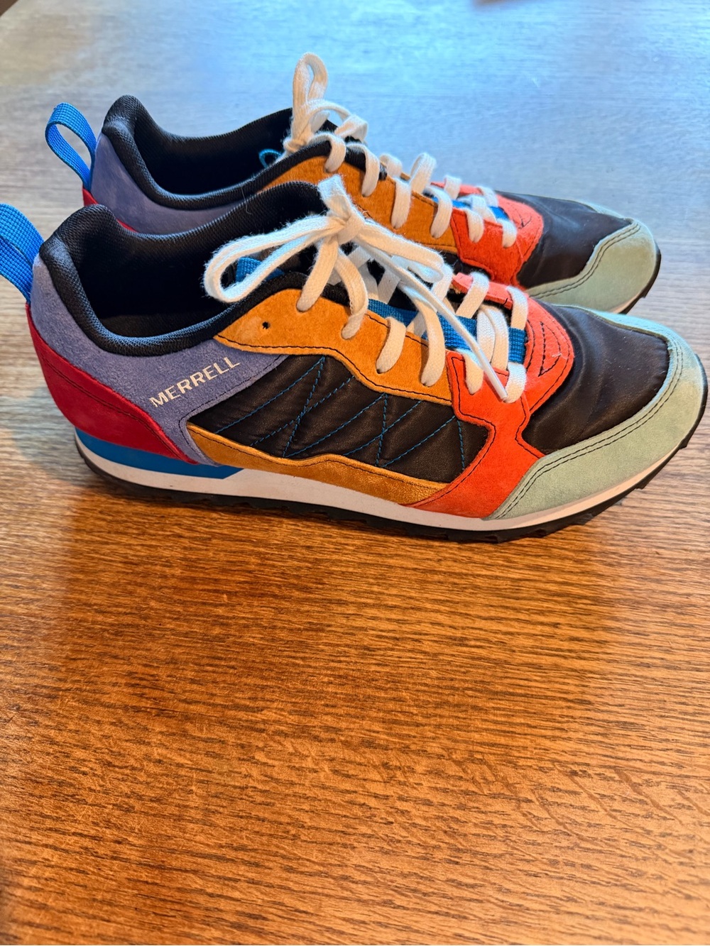 Merrell Multi-Color Athletic Sneakers - Green, Orange, Blue